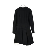 ディオール ワンピース サイズ:38 ブラック ホワイト シルク レディース Dior 【中古】